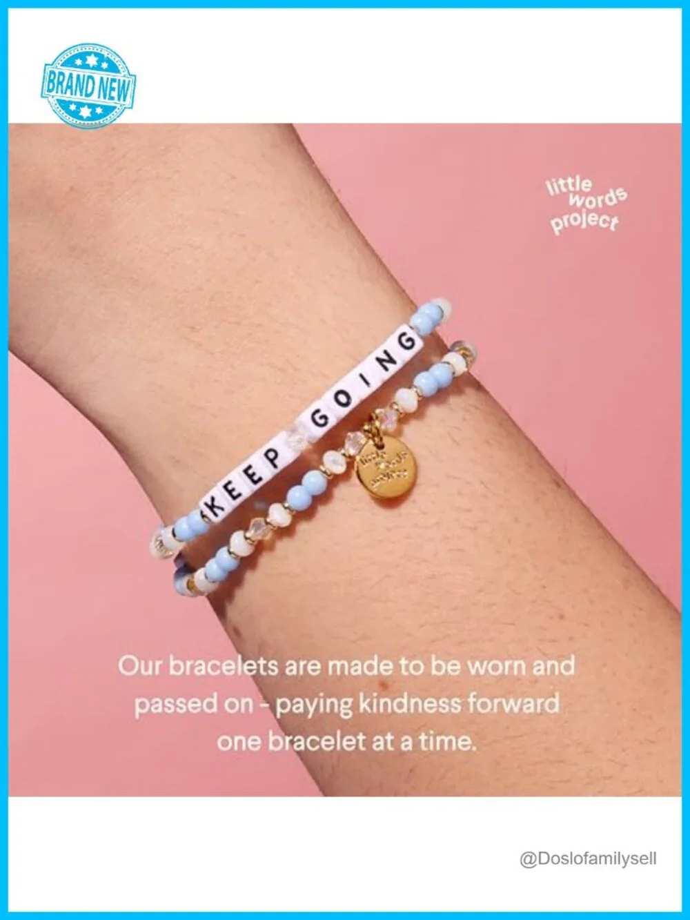 Stretch Friendship Bracelet with Colorful Beads & Gold Plated Brass Hardware